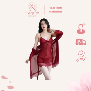 Váy Ngủ Ren Xuyên Thấu Nàng Êm DN06