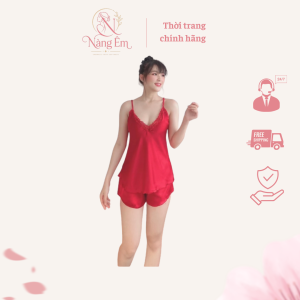 Đồ Bộ Hai Dây Lụa Nàng Êm TKB86