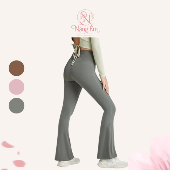 Quần Legging Tập Yoga Ổng Loe Nàng Êm AT201 - Ảnh 4