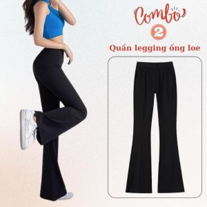 Quần Legging Tập Yoga Ổng Loe Nàng Êm AT201