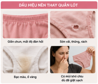Dấu hiệu nên thay quần lót mới