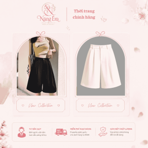 Quần short nữ dài tới gối
