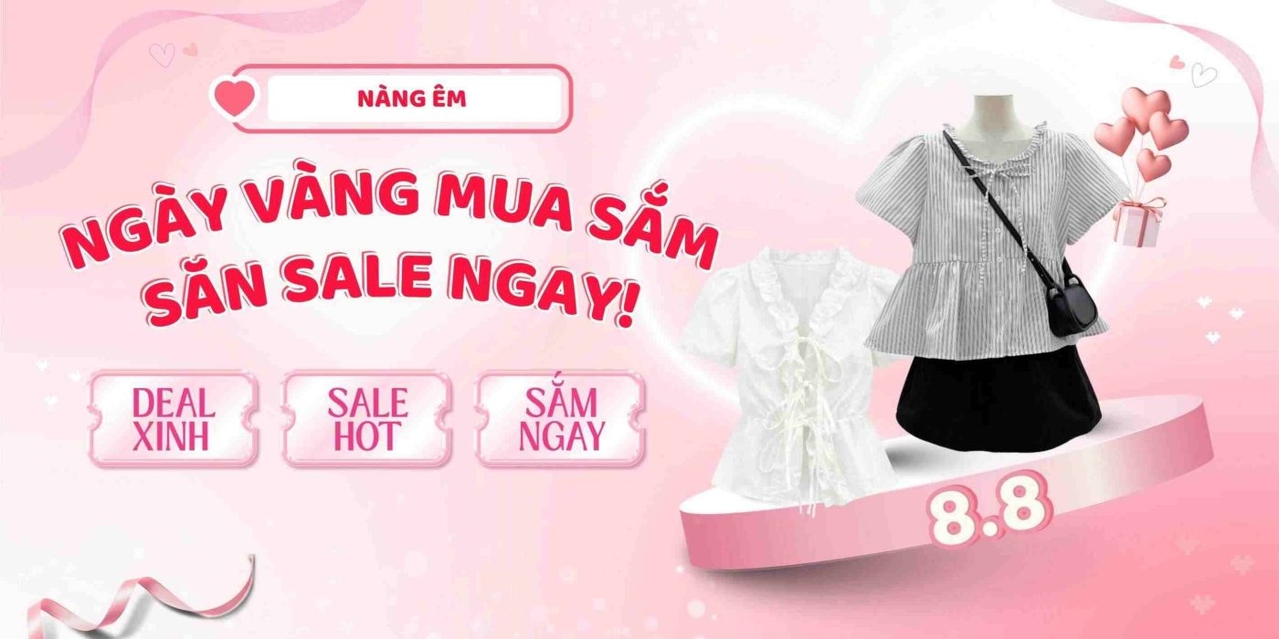 banner áo sơ mi nàng êm
